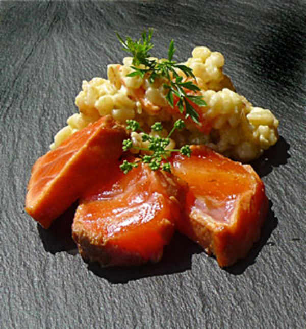 Tataki de salmón fresco