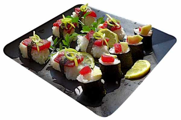 Sushi de atún rojo