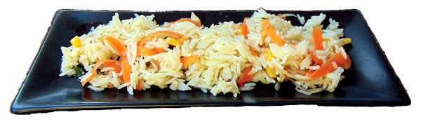 Ensalada de arroz con maíz