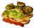 Pechuga de pollo con ajilimojili canario y alcachofas a la plancha con romesco