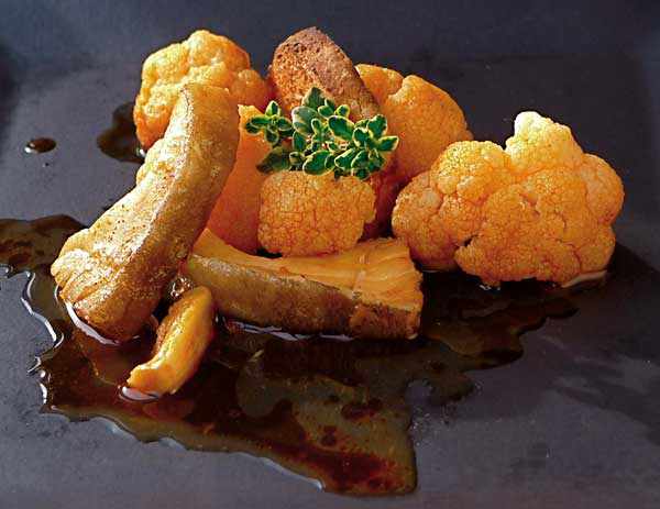 Coliflor con bacalao
