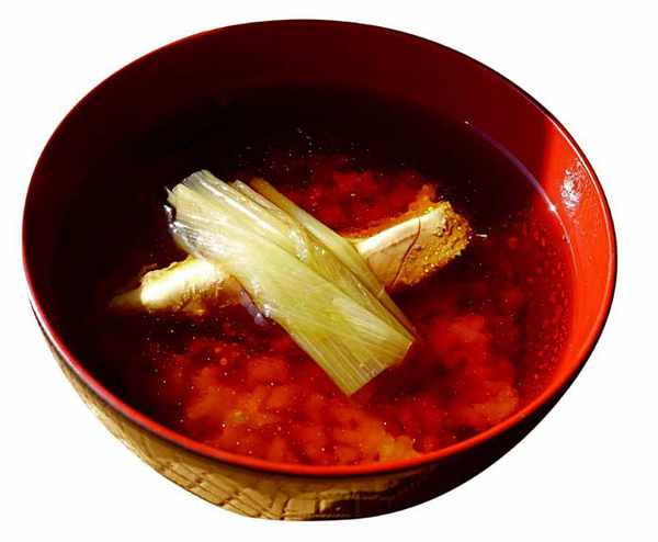 Sopa de arroz sin fibra