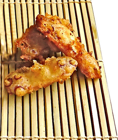 Tempura de pulpo