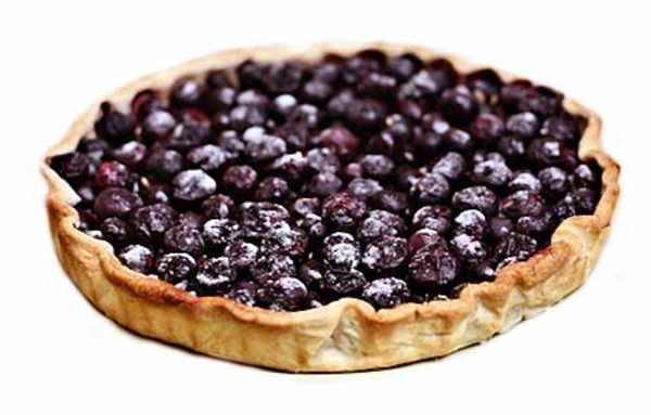 Tarta de uvas negras