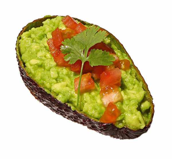 Guacamole en su cáscara