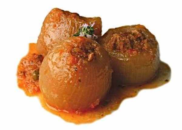 Cebollas rellenas de carne