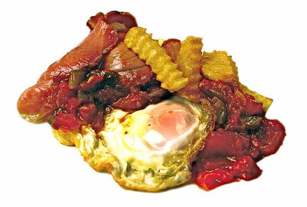 Huevos fritos con jamón