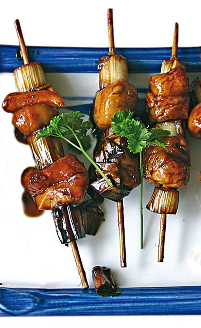 Yakitori de pollo