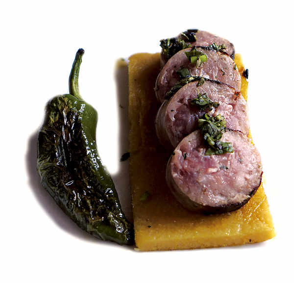 Polenta gaucha con chimichurri