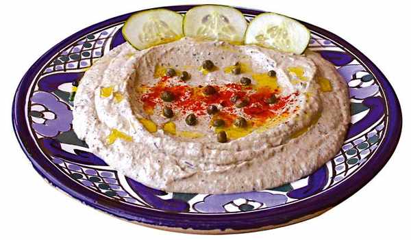 Moutabal de berenjenas asadas, o Baba Ganoush