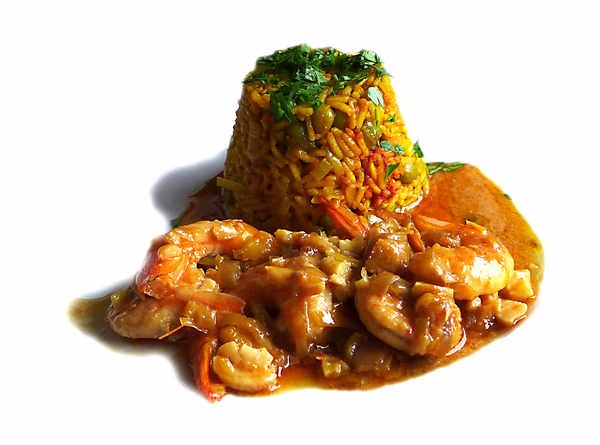 Langostinos en salsa de ostras'