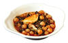 Garbanzos con bacalao y espinacas