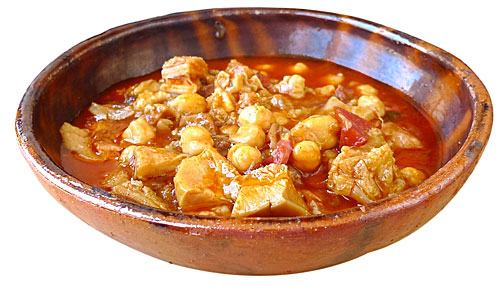 Callos con garbanzos