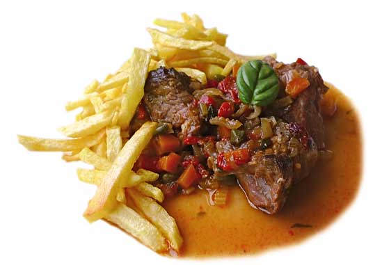 Plato de carne guisada