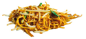 Fideos chinos con brotes de soja