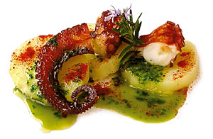 Pulpo frito con cachelos