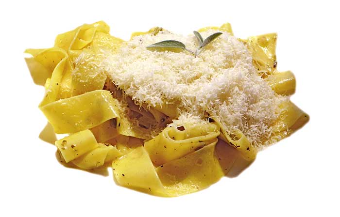 Pappardelle a las alcaparras