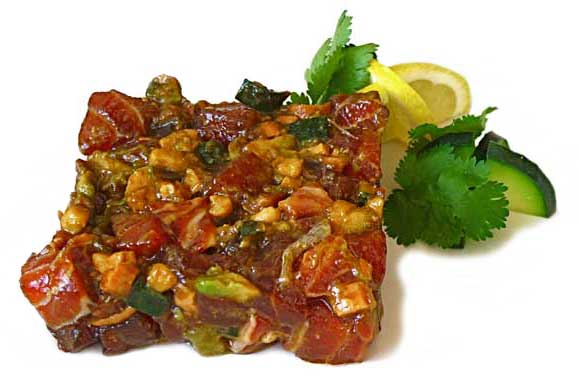 Tartar peruano de salmón y aguacate