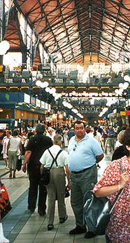 En el mercado de Budapest